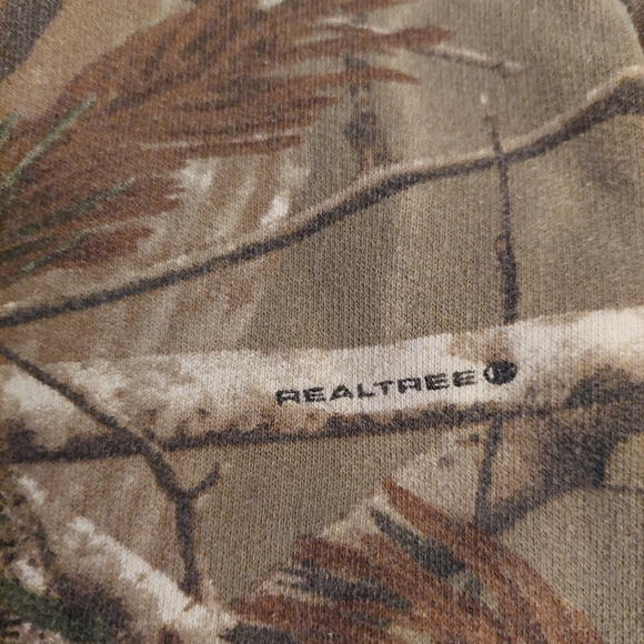 Realtree Brown Camo Hoodie Sweatshirt Pullover Country Hunting Outdoor Size L - Picture 7 of 8